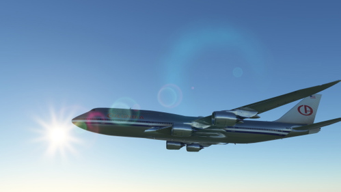 Columbia Airlines Boeing 747-800 (fictional livery from the movie Airport 1975)