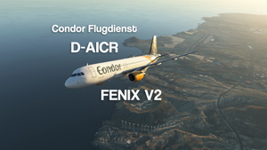 BFU READY! Condor Flugdienst D-AICR 8K + 4K w/ NEW Condor Cabin FENIX V2 A320 [ULTRA REALISM] thumbnail 1