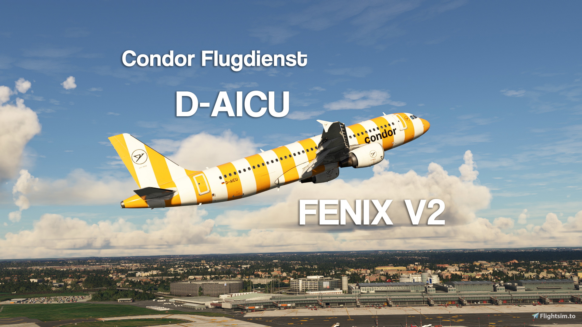 Condor Flugdienst D-AICU 8K w/ custom Cabin FENIX A320 [ULTRA REALISM] - Image 1