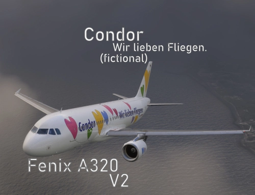 Condor "Wir lieben Fliegen." (fictional) A320 V2 [4K] + custom Interior 