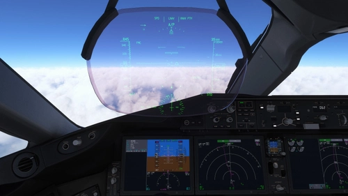 [CORRECTED] Horizon Boeing 787-9 Cockpit, HUD, and Wing Views