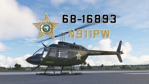 CowanSim 206B3 Brevard County Sheriff's Department, FL "N911PW"