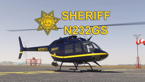 CowanSim 206B3 Greenville County Sheriff's Office, SC "N232GS"