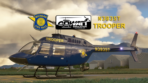 CowanSim 206B3 "N383ST" Michigan State Police
