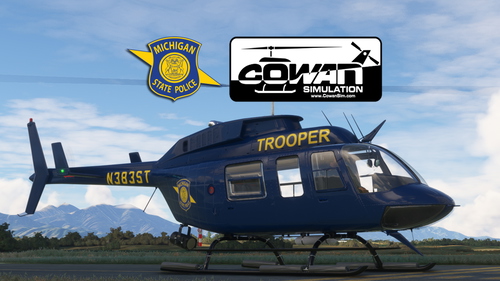 CowanSim 206L3 "N383ST" Michigan State Police