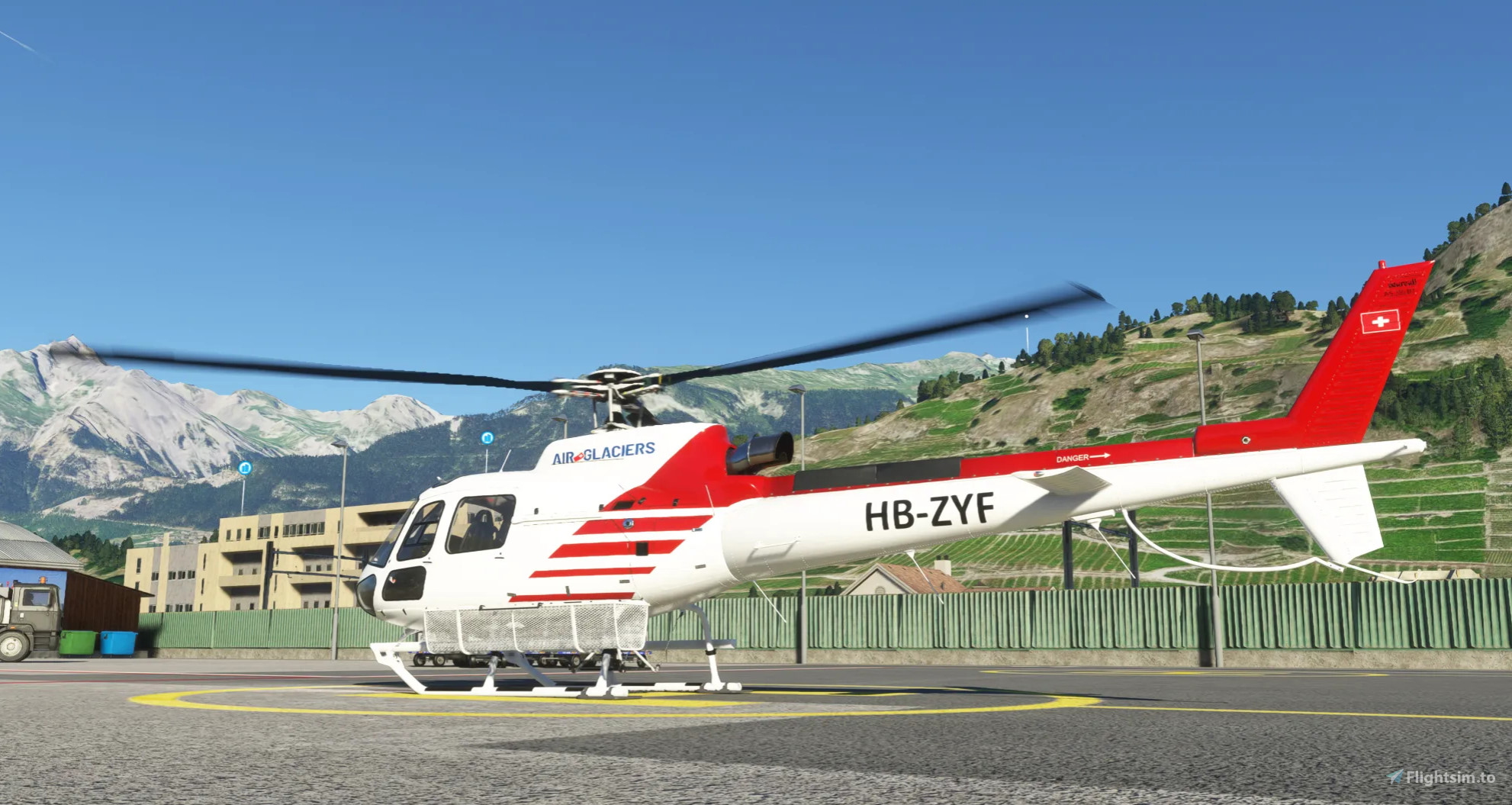 Cowansim H125 HB-ZUO Air zermatt pour Microsoft Flight Simulator