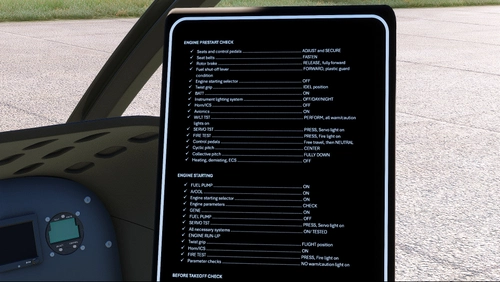 CowanSim H130 - Black Checklist
