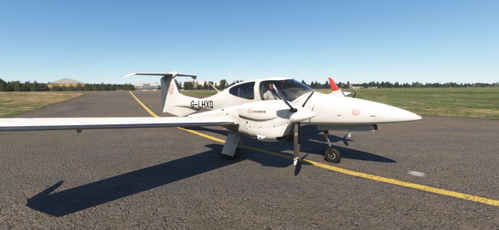 Cows DA42-VI - L3Harris Airline Academy ( G-LHXD )