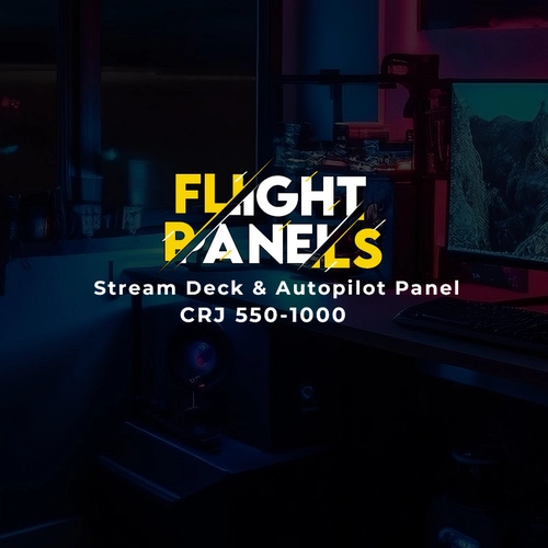 CRJ 550-1000 Stream Deck + Autopilot Panel