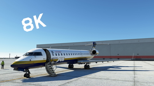 CRJ550 in color of FIRST CRJ200