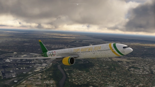 Cruizing Air (PMDG 777-300ER ) VH-OLY **** Special Olympic Livery ****
