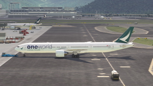CS Boeing 777-300GE Cathay Pacific One World B-KQM 8K thumbnail 10
