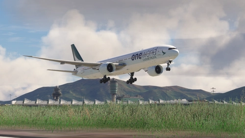 CS Boeing 777-300GE Cathay Pacific One World B-KQM 8K