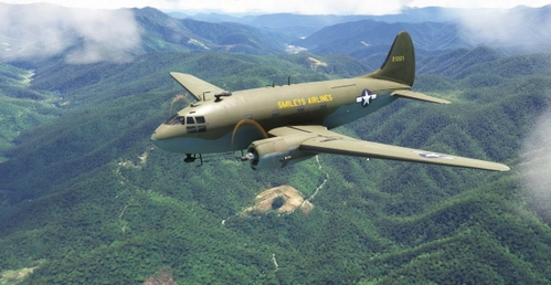 Curtiss C-46 Commando  Smileys Airlines