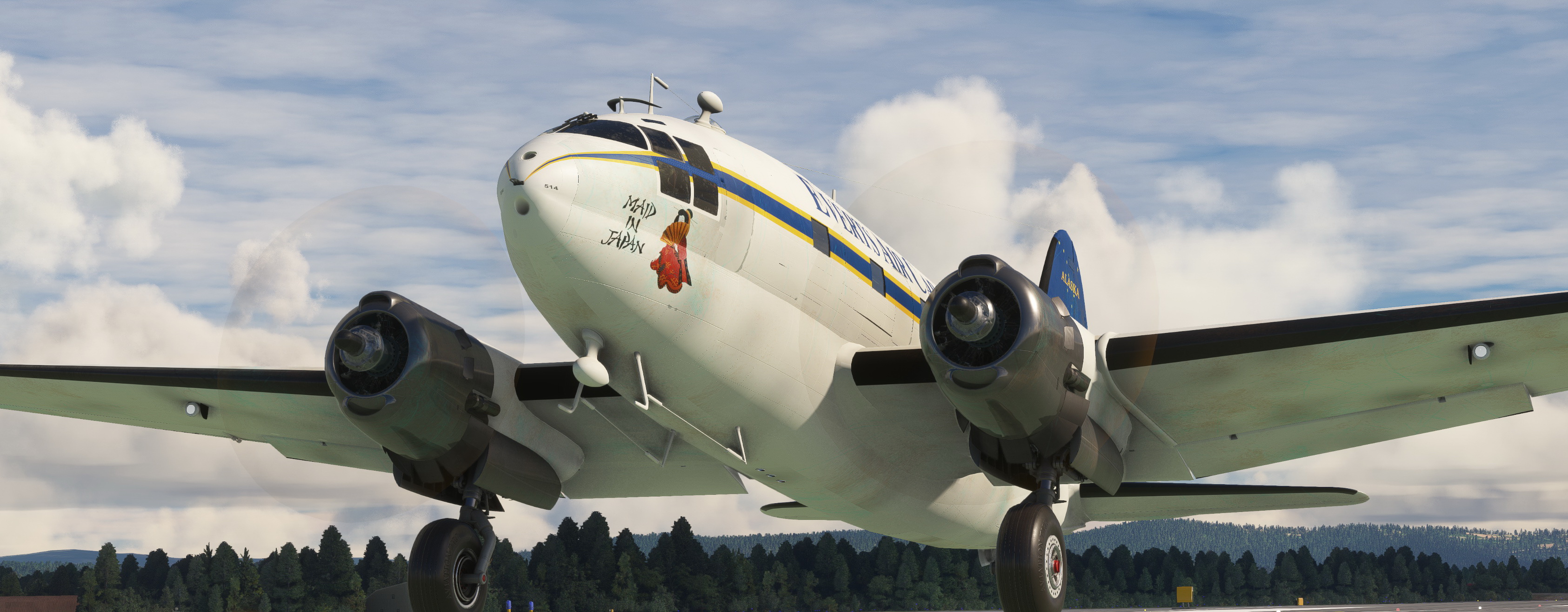 Curtiss Commando Everts Air Cargo N54514 
