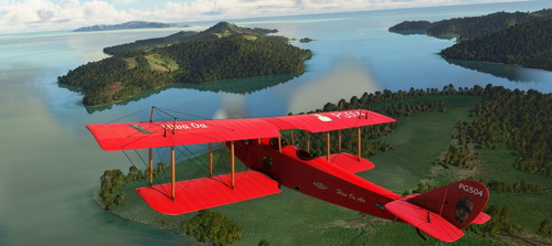 Curtiss JN-4 Jenny red "Hiva Oa" PG504
