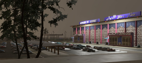 Damascus International airport OSDI.
