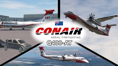 Dash 8-Q400-AT Conair Australia Livery Package