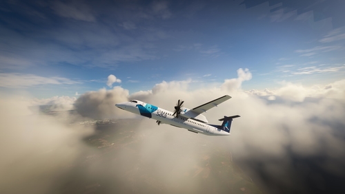 Dash-8 Q400 SATA Azores (4K)
