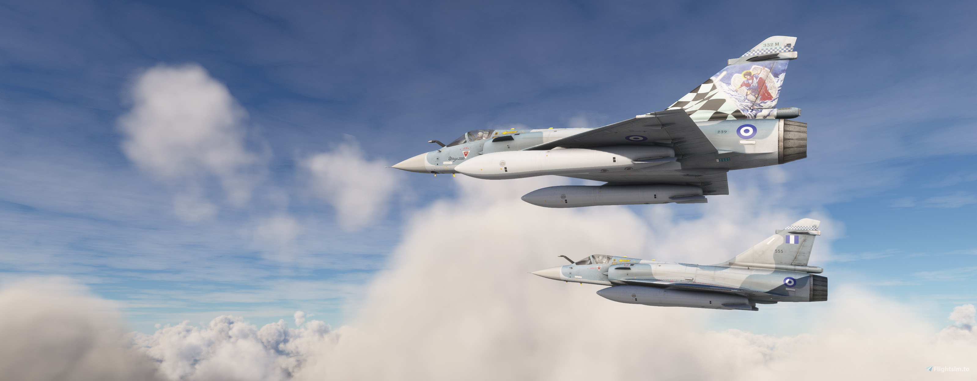 Dassault Mirage 2000 Hellenic Airforce #239 & #555 のために