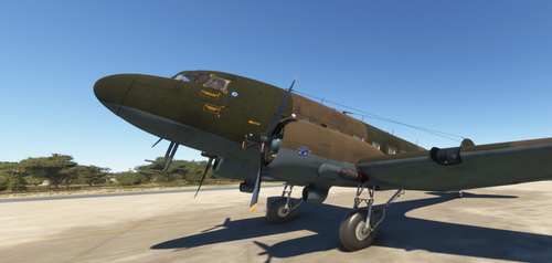 DC-3 - South African Air Force 6892 with GPS mod (livery from JLR29)