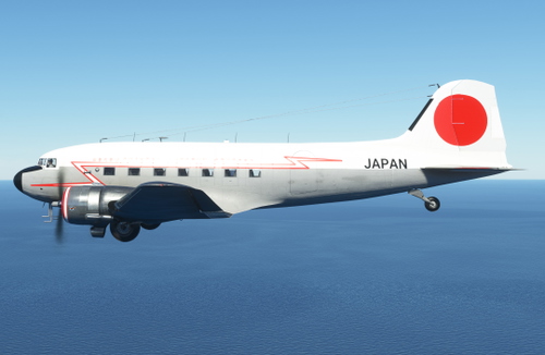 DC-3 Flag of Japan
