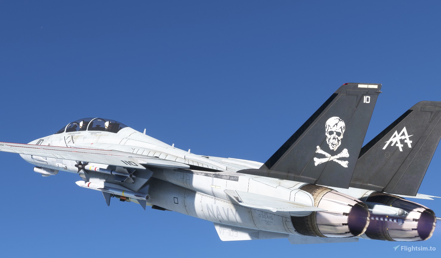 DC Designs F-14 Tomcat VF-103 Jolly Rogers Line のために Microsoft