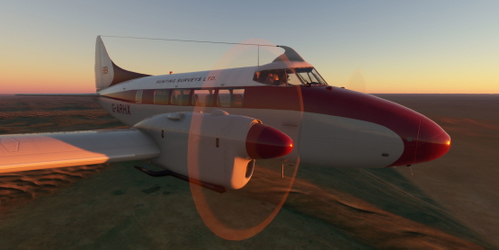 de Havilland DH-104 Dove G-ARHX of Hunting Surveys Ltd