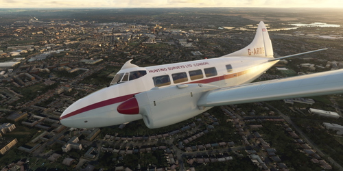 de Havilland DH-104 Dove G-ARDE of Hunting Surveys Ltd