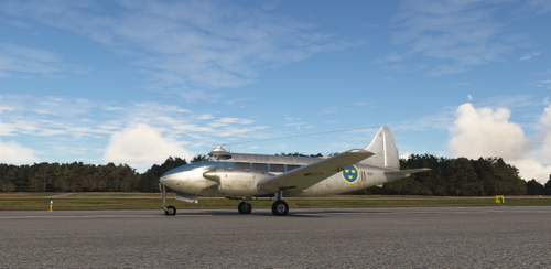 de Havilland DH-104 Dove Swedish Air Force 46001