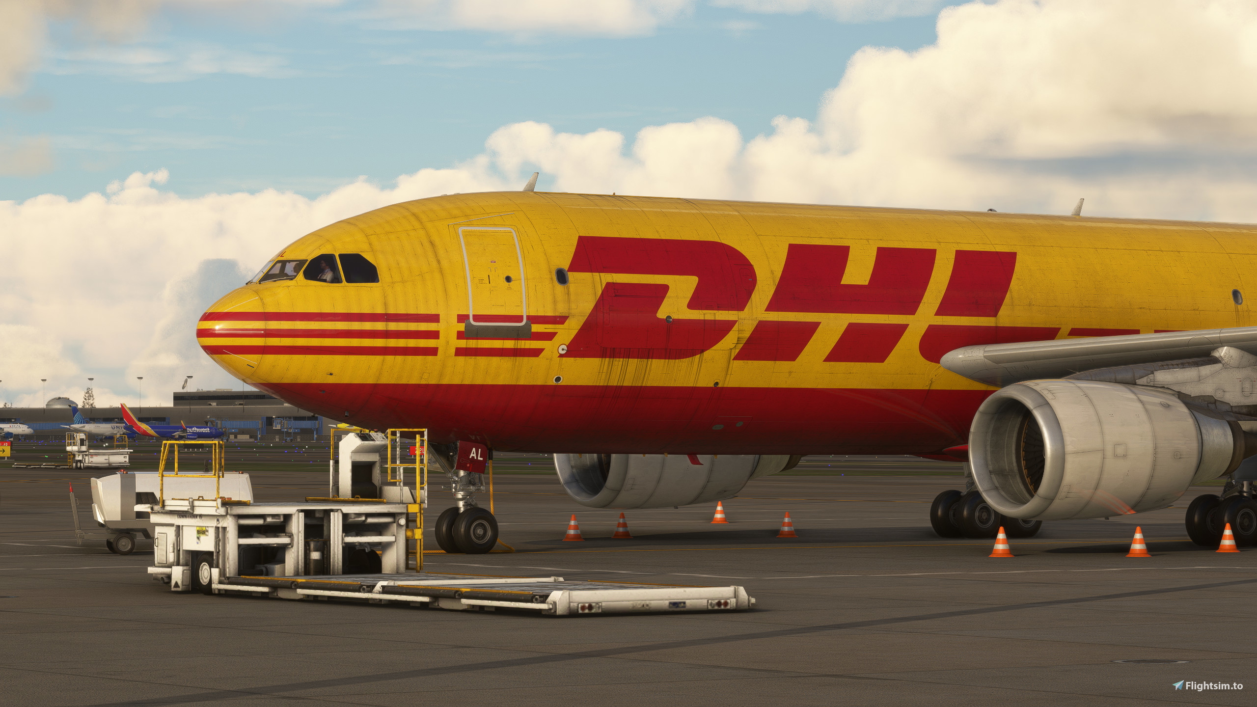 DHL (Dirty) (D-AEAL) - iniBuilds A300F - Image 1