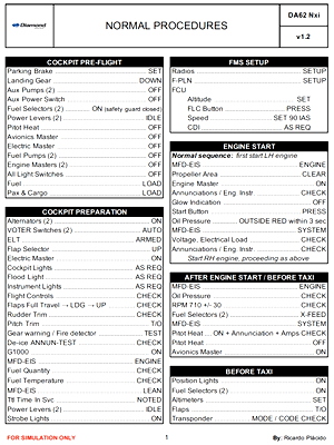 Cj4 Checklist.pdf Flight Simulator Citation Checklist – WOHJD