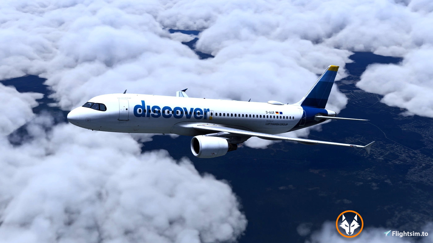 DISCOVER AIRLINES [8K] - FENIX A320 - D-AIUR by BLACKLIVERIEZ - Image 1