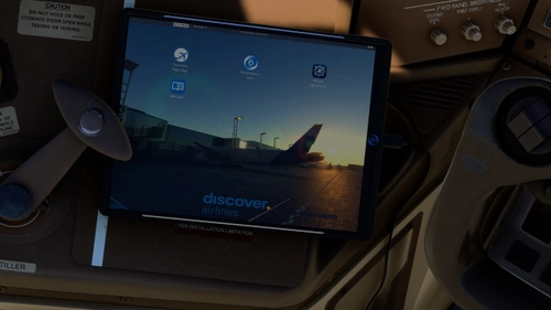 Discover Airlines PMDG 777-300 EFB Wallpaper