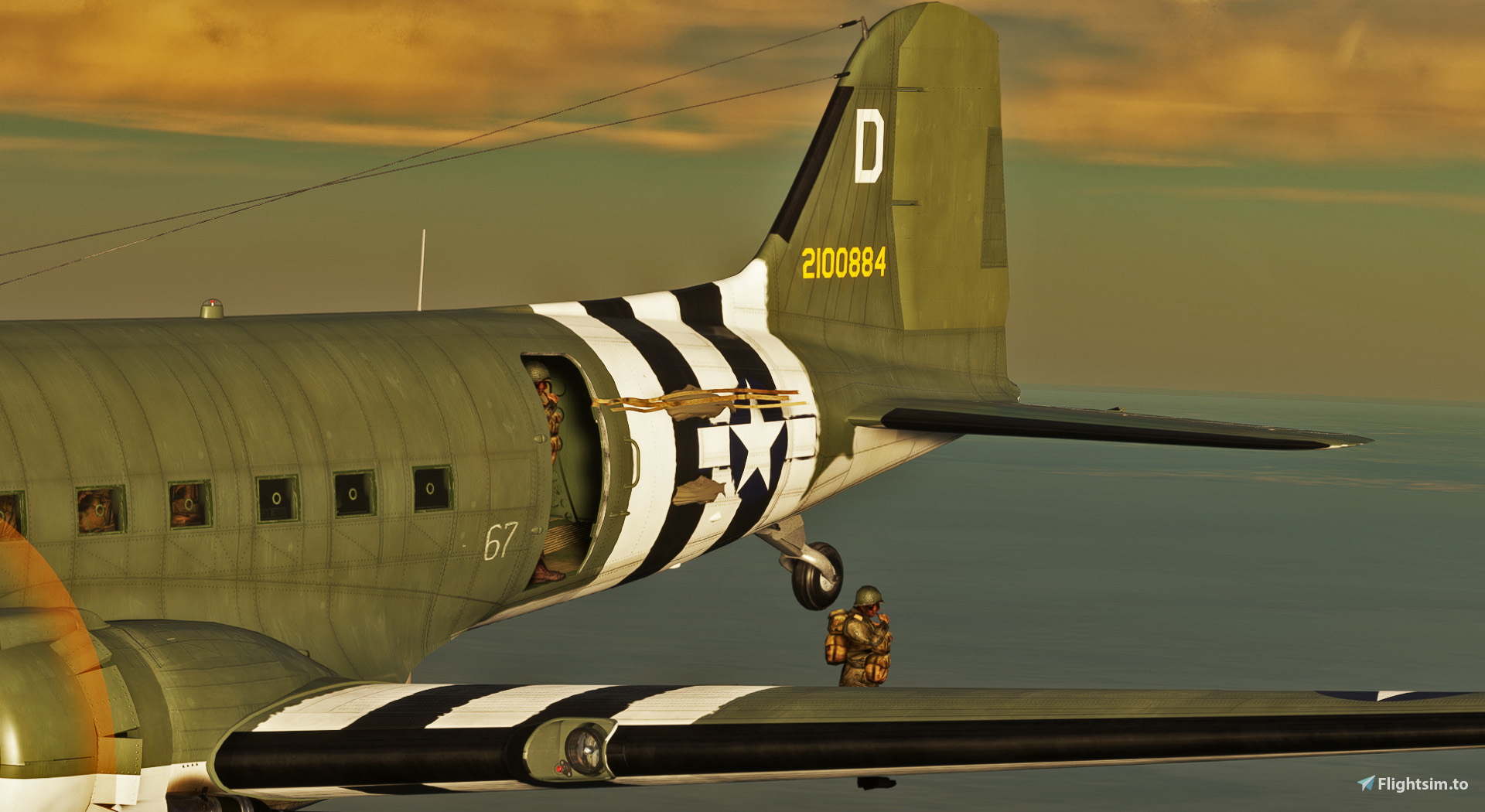 Douglas C-47 - "Band of Brothers D-Day" / USAAF 91st Troop Carrier Squadron - Image 1