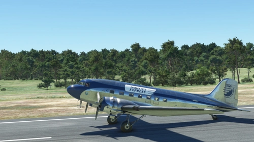 Douglas DC-3  N28AA  Candler Field Express