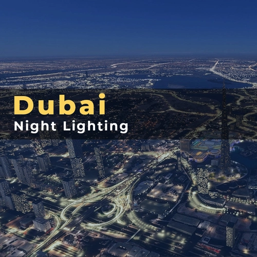 Dubai Night Lighting