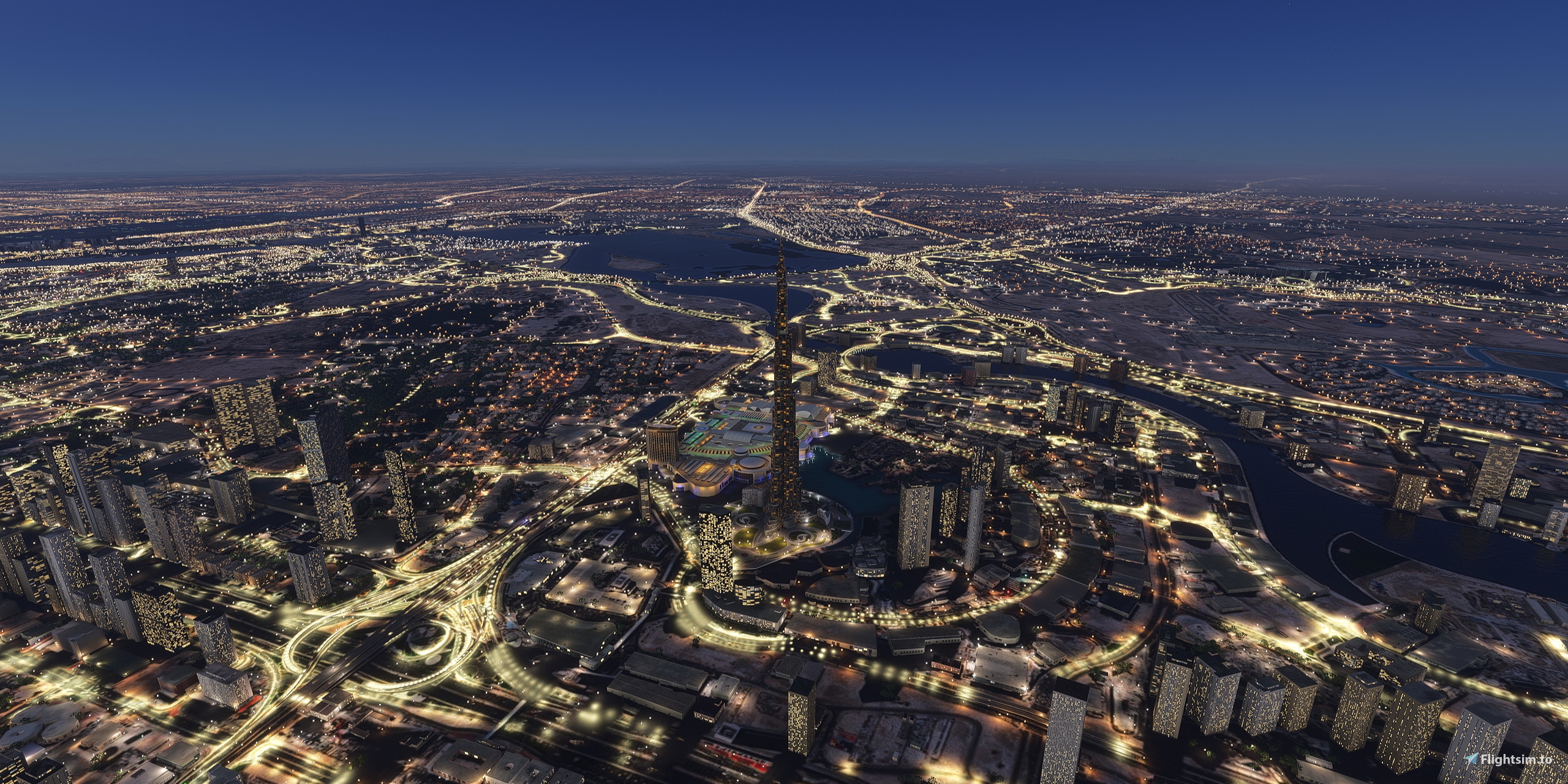 Dubai Night Lighting