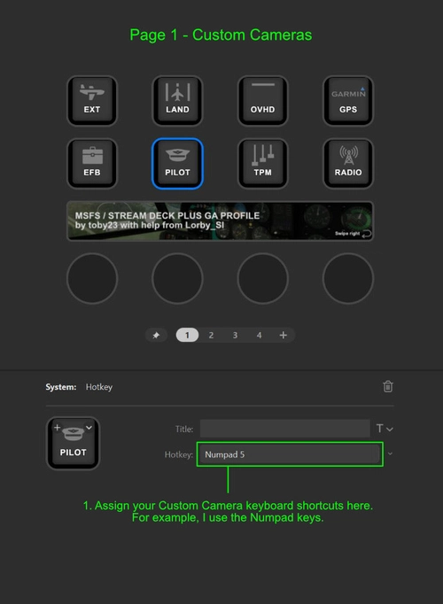 Easy to use Stream Deck Plus profile for GA flying with GNS530