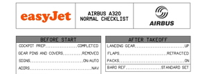 Easyjet Airbus A320 Normal Checklist + Limitations thumbnail 1