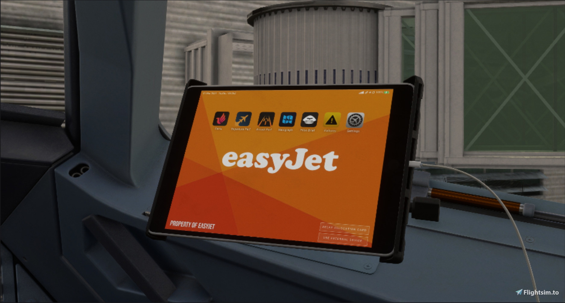 FICTIONAL - easyJet EFB Background - Fenix A320 Block 2 - Image 1