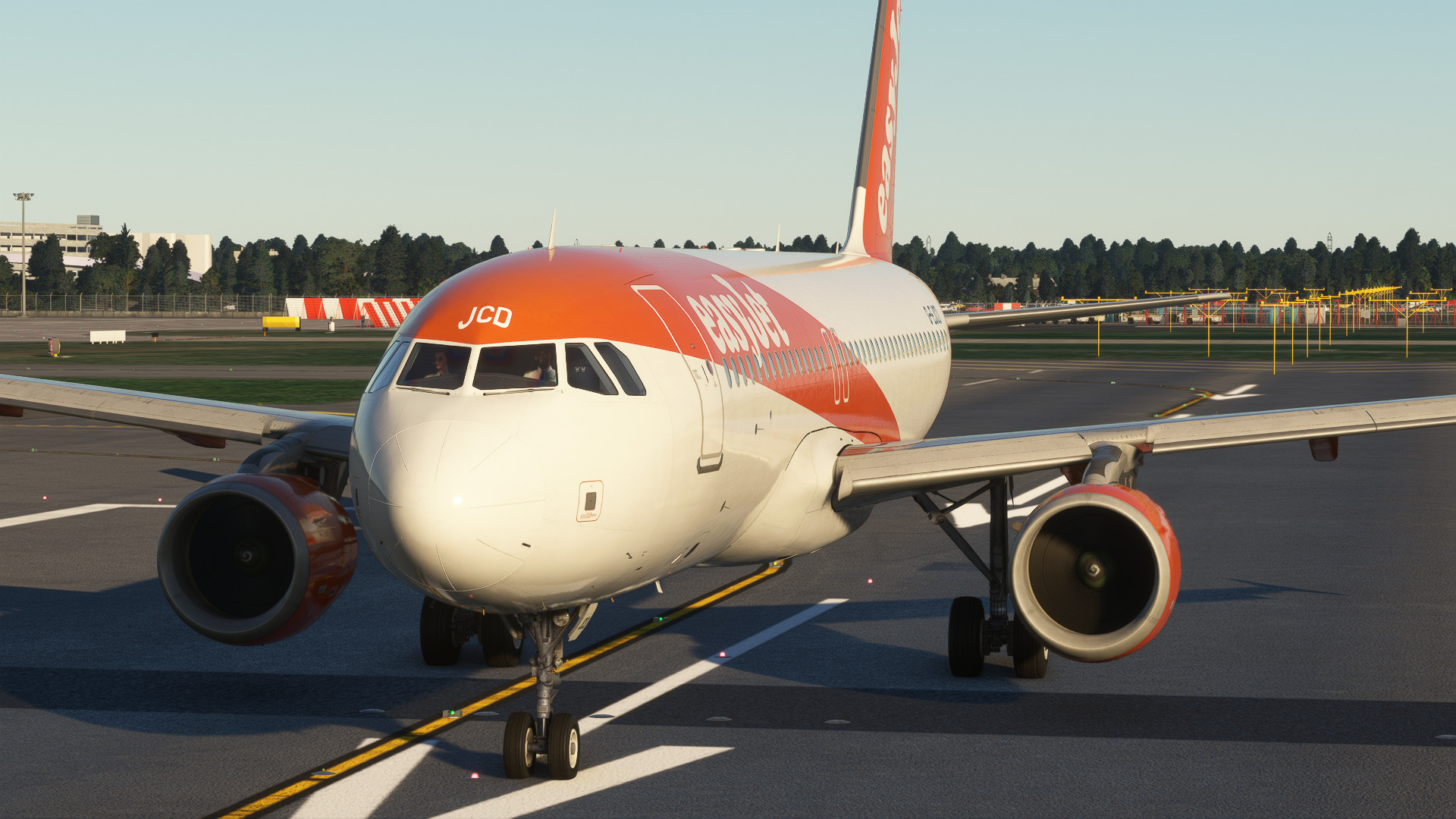 easyJet UK G-EJCD ex OE-IZS Y180 with OLD Cabin - Fenix A320 8K