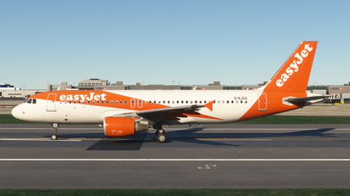 easyJet UK G-EJCG ex OE-IZC Y180 with OLD Cabin - Fenix A320 8K