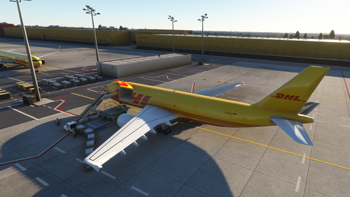 EDDP Digital Design Leipzig/Halle Static aircraft DHL 