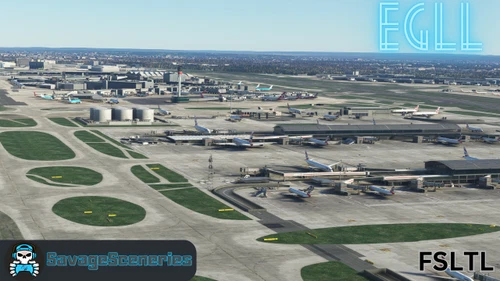 EGLL FSLTL Static Aircraft
