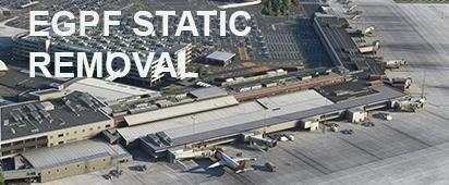 EGPF Glasgow - Remove static airliners [Unofficial]
