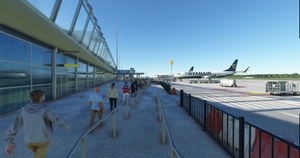 EHEH (Eindhoven Airport, Netherlands) GSX Profile - (Spoorobjecten freeware) thumbnail 2