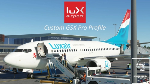 ELLX (Luxembourg Findel Airport, Luxembourg) GSX Profile - (TheRedFox freeware)