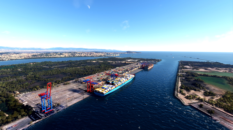 Elmas / Cagliari (LIEE) Porto Canale and other reference points for