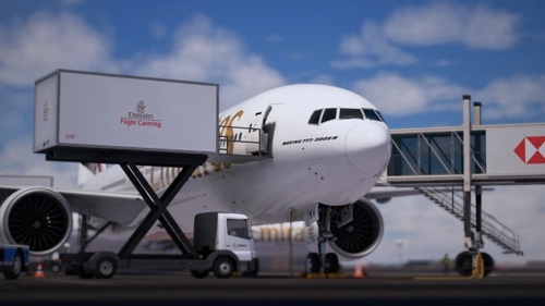 PMDG 777-300ER Emirates Catering Trucks Replacement (not GSX)
